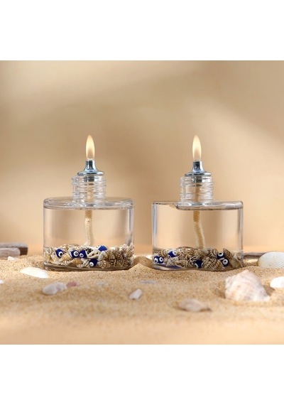 Imperiums Sea Shell Cylinder Dekoratif Kandil Mum