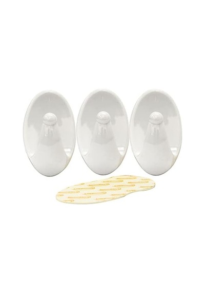 61316 3pc Removable Adhesive Plastic Hook,