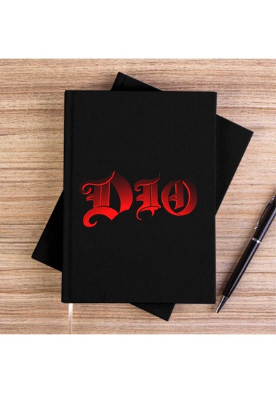 Dio Siyah Çizgisiz Kanvas Defter