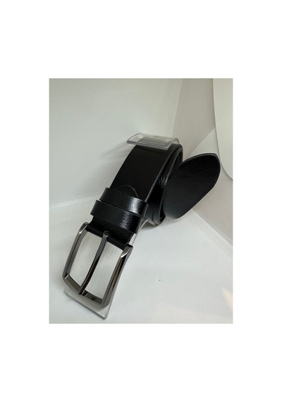 Yurtsever Erkek %100 Hakiki Manda Derisi 4cm Kemer Siyah Siyah
