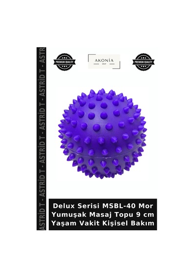 Delux Serisi Msbl-40 Mor Yumuşak Masaj Topu 9 Cm Yaşam Vakit Kişisel Bakım