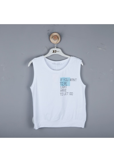 Xo Kids P-004008 Nk 32404 Kız Lıfe To T-shırt 8-14 Yaş Ekru