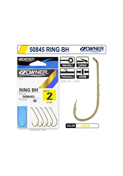 Owner 50845 Ring Bh Oxidized Gold Olta İğnesi 1/0