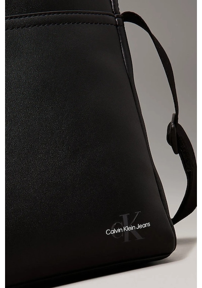 Calvin Klein Erkek Monogram Monologo Reporter Çanta - Siyah Black