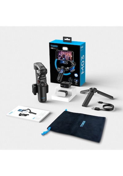 Çeşithane M03 Profesyonel 3 Eksenli Gimbal Stabilizatör - Yapay Zeka Aı Yüz Takibi, Kablosuz Mikro