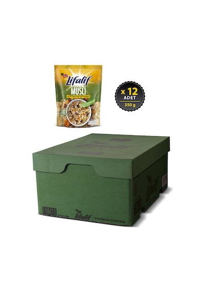 Eti Lifalif Kuru Meyveli ve Fındıklı Müsli 12 x 350 G