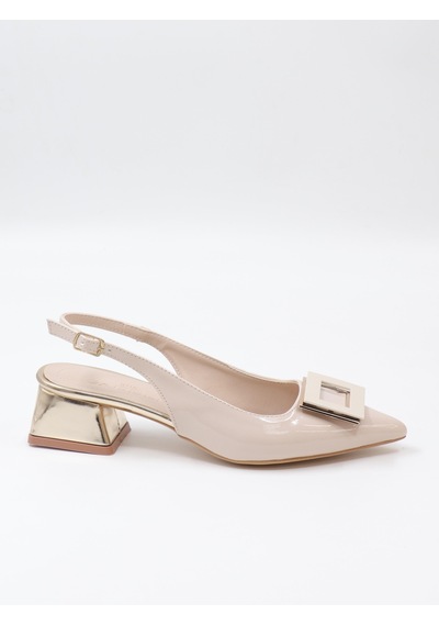 Nesilshoes Nesil Shoes Gabbel 200 Ten Rugan Topuklu Kadın Sandalet