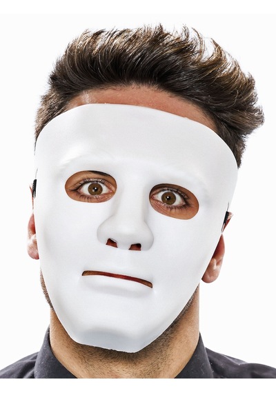 Beyaz - 311 - Renk Hip Hop Anonim Jabbawockeez Dans Maskesi - Aconcept - 18x19 Cm Yetişkin