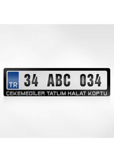 Kişiye Özel Çekemediler Tatlım Halat Koptu Yazılı Plakalık 461255518
