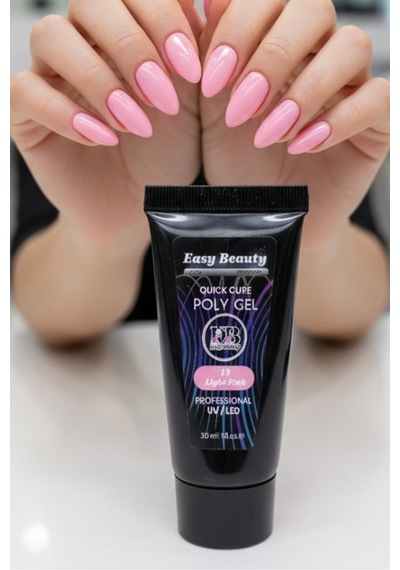 30ml Soft Pembe Protez Tırnak Jeli Poly Jel Evde Kolay Protez Tırnak Yap Polygel Polijel Poly Gel Soft Pembe
