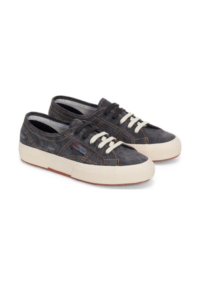 Superga 2750 Cotton Denim Destroyed Unisex Beyaz Sneaker