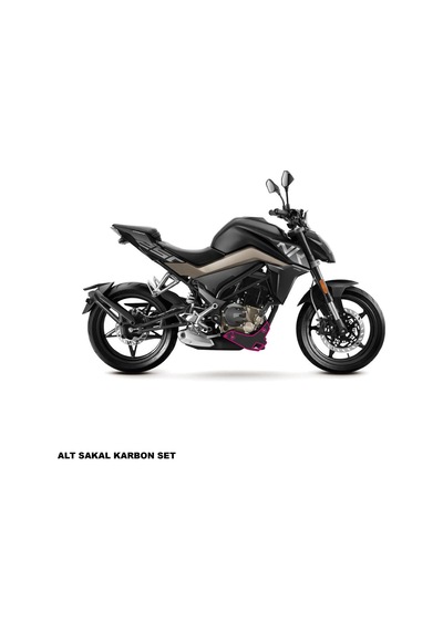 Cfmoto 250nk Karbon Stıcker Set Alt Sakal Parçalı Kaplama Etiket