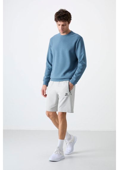 Tommy Life Tommylıfe Taş Gizli Fermuar Arka Cepli Bağcıklı Standart Kalıp Erkek Şort - 81136 Taş