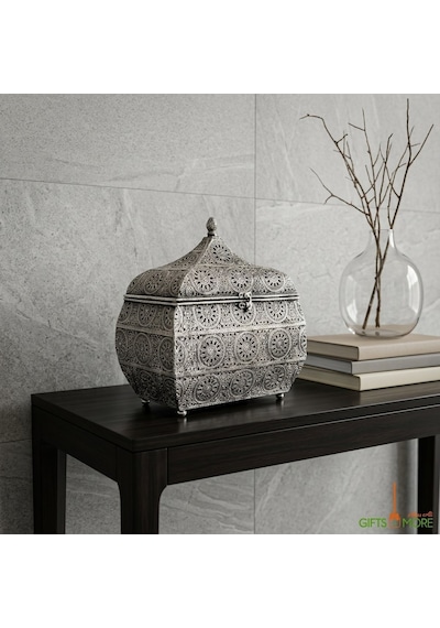 Panalı Pnl-mg127 L Black Metal Dekoratif Kutu