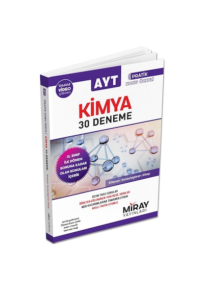 AYT 30 Kimya Deneme -  Miray Yayınları