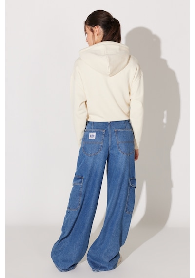 Lee Loose Fit Geniş Kesim Normal Bel Açık Mavi Esnek Cargo Slouch Jean Denim Kot Pantolon L34NHLD67 Mavi