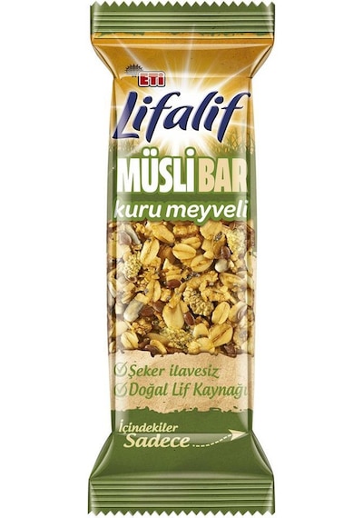 Eti Lifalif Kuru Meyveli Müsli Bar 16 x 35 G