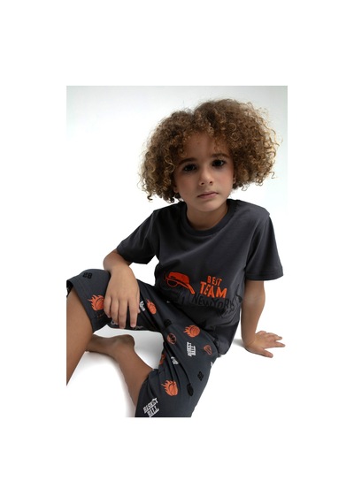 Rolypoly Erkek Çocuk Gri Kapri Takım 5274-47525 Gri