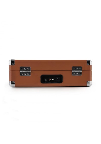 Record Master T310CH Pikap Plak Çalar - Şarj + Bluetooth - 33, 45, 78 Devir - Universal Iğneli - Kahverengi