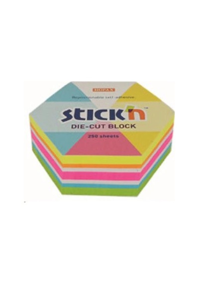 Gıpta Hopax Stıckn 61x67 Neon Altıgen Yapışkanlı Not Blok 250 Yaprak
