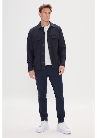 Ac&Co / Altınyıldız Classics Erkek Lacı Standart Fit Normal Kesim Gömlek Yaka %100 Pamuk Mont Lacı Lacivert Ac&Co / Altınyıldız Classics Erkek Lacı Standart Fit Normal Kesim Gömlek Yaka %100 Pamuk Mont Lacı Lacivert