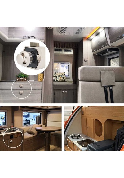 Karavan, Yat, Tekne, Bas Aç Kilitli Dolap, Çekmece Kulbu-9016162758339
