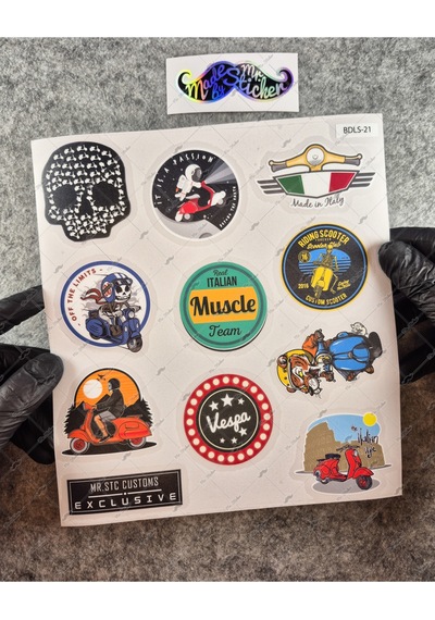Bdls21 Küçük Boy 10lu Sticker Seti