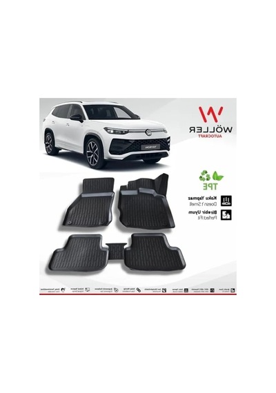 Esnek 3d Paspas - Volkswagen Tayron 2024 Sonrası Açık Bej