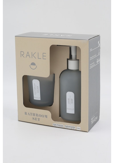 Rakle Envy Banyo Seti Gri 420 Cc Renkli