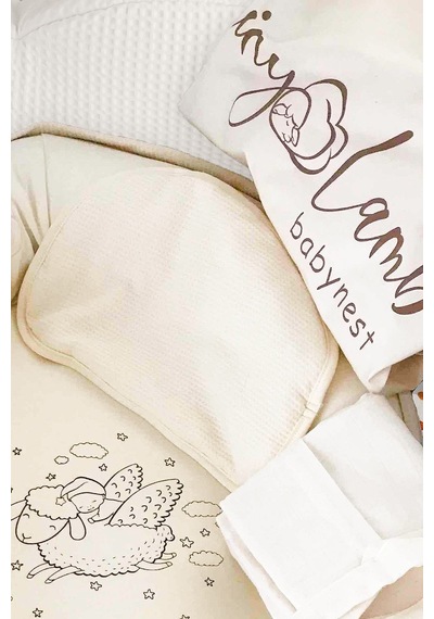 5 Parça Cocoon Unisex Uyku Seti Bebek Yuvası Babynest Seti