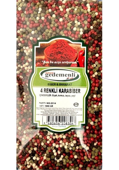 Mahmut Gedemenli 4 Renkli Karabiber 1 KG