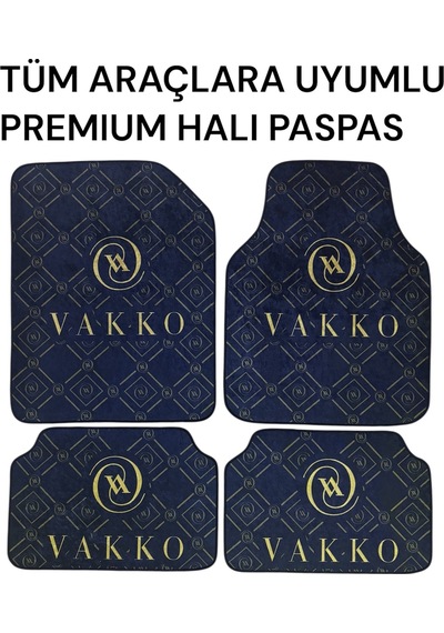 Premıum Oto Halı Paspas Desenli Unıversal Her Araca Uyumlu Vako