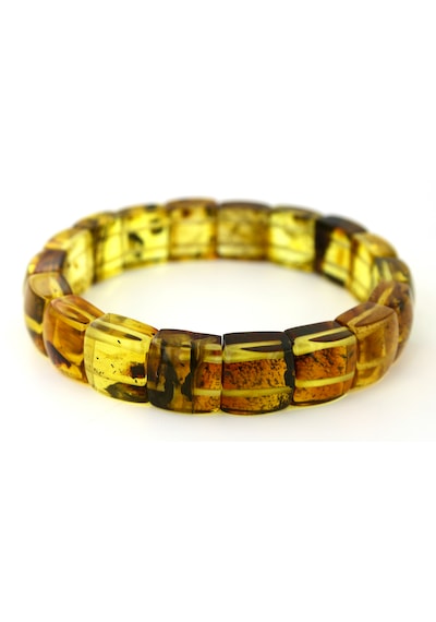 Bileklik Fosilli Roleks Özel Tasarım Ambergold Blk23-57 Çok Renkli