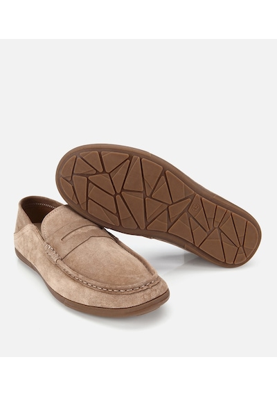 Hotiç Erkek Süet Deri Açık Kahverengi Comfort Loafer