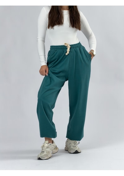 Cocopelli Paça Ayarlamalı Regular Yeşil Kadın Jogger Pantolon Coc3485