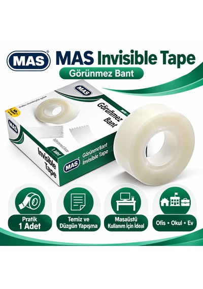 Mas 2633 Görünmez Bant 19 Mm X 33 Mm 1