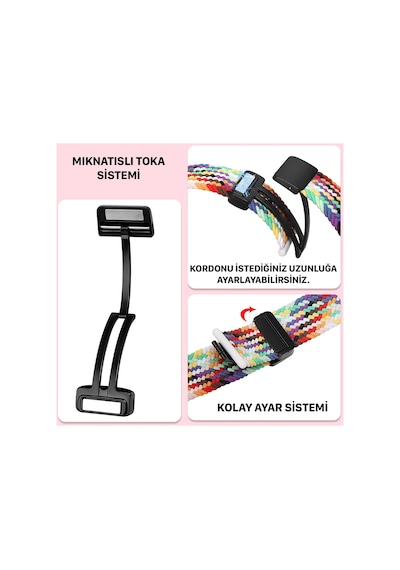 Novstrap  Apple Uyumlu  Watch  İle 42 44 45 49  MM  Seri 4 5 6 7 8 9 Se Ultra Kordon Flexible Magnet Toka