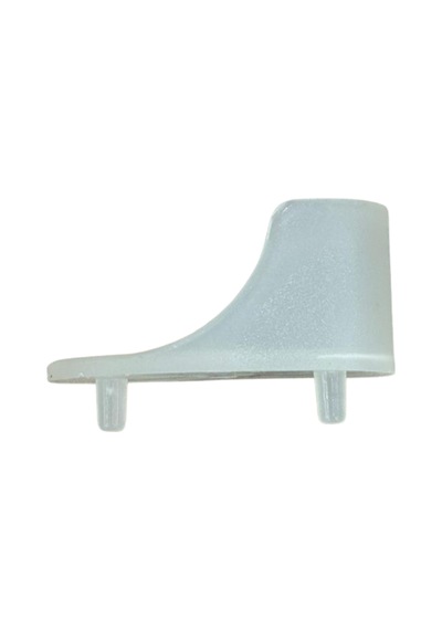 Cateksss 15x30 Oval Askı Flanşı, Boru Askı Flanşı, Çift Pimli, Plastik - Şeffaf - 58 Li Paket