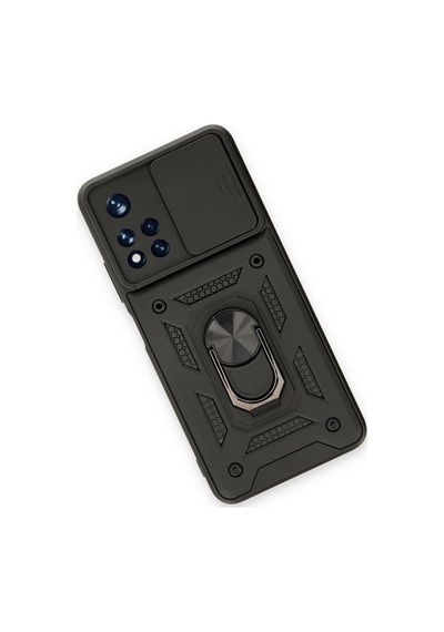 Redmi Note 11t Kılıf Pars Lens Yüzüklü Silikon - Siyah Bzsxx00 1