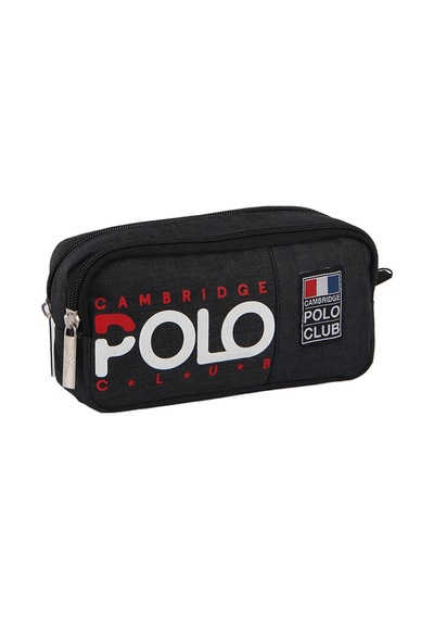 Cambridge Polo Club Normcore Unisex Çift Bölme Kalemlik Siyah
