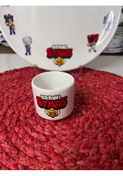 6 Parça Brawl Stars Model Çocuk Bebek Yemek Takımı Beslenme Seti Renkli