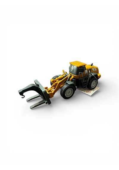 Oyuncak Forklift Yükleyici Hareketli Çatal Ve Kol Açık Sarı