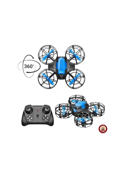Uzaktan Kumandalı Mini Drone Işıklı Şarjlı Takla Atabilen 360 Dönüş Yapabilen Otomatik İniş Kalkış Hobi Drone 8-10 Dakika Kullanım Süresi