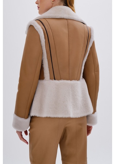 Valmenti Kadın Kürk Taba Mont 616 6593 Bn Kurk Sk24/25 Taba Taba