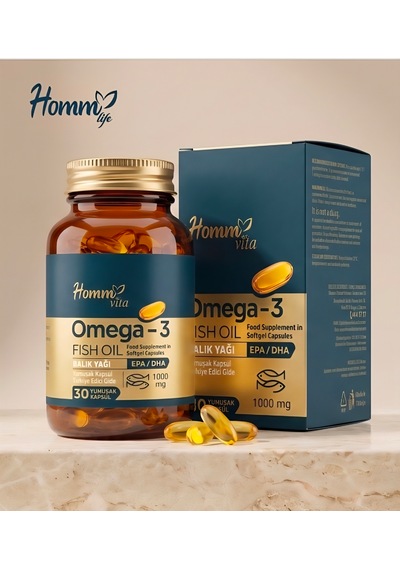 Homm Vita Omega 3 Balık Yağı Takviye Edici Gıda