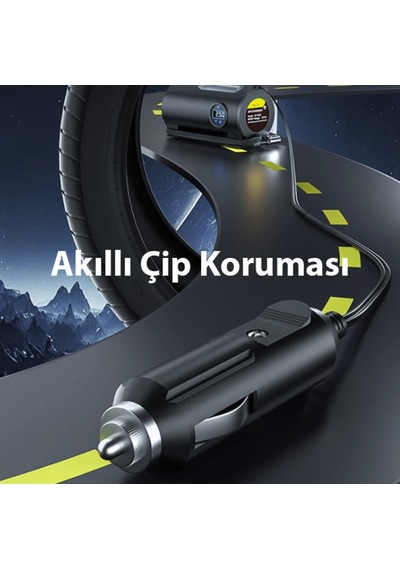 Ultra Güçlü Digital Lastik Şişirme Araç Kompresörü Araba Kamyon Tır Otobüs İçin 150 Psi