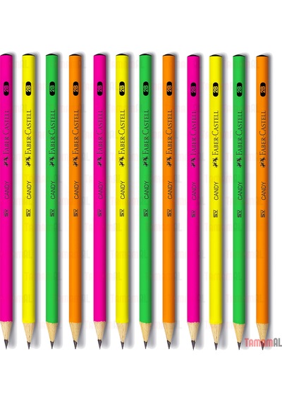Faber Castell Yuvarlak Kurşun Kalem 72 Adet - 4 Farklı Renk