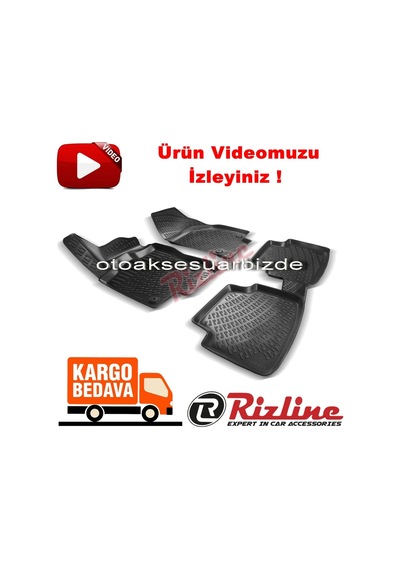 Vw Passat B8 3D Paspas Havuzlu Siyah Sedan 2015-2019 Aras Rizline N11.25344