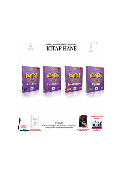 Paraf 6. Sınıf Tüm Dersler Fen, İngilizce 4 Kitap Seti