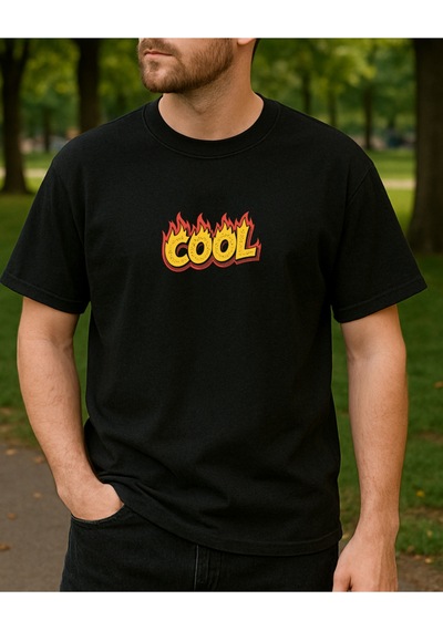 Hugo Boss Cool Baskılı T-shirt Siyah